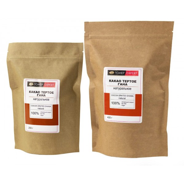 Какао тертое Гана натуральное  - Томер Эксперт- 250 г